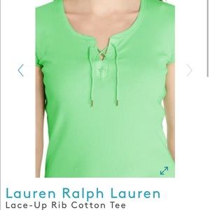 Ralph Lauren CUTE Lace up tee